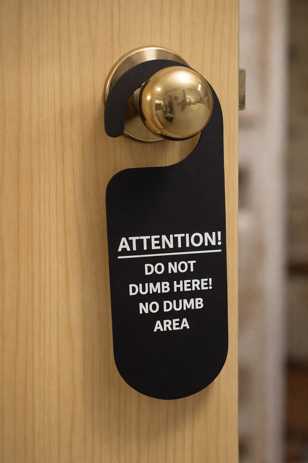 Miniatura 1 do modelo 3D Do Not Dumb Here Sign