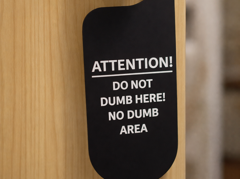 Miniatura 2 do modelo 3D Do Not Dumb Here Sign