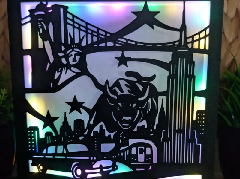 New York City Landmarks - Modular Light Box Insert