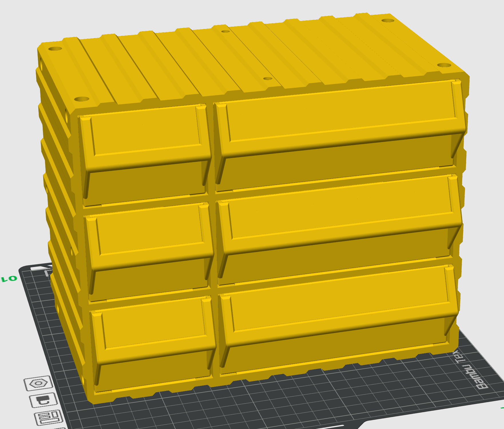 Miniatura 2 do modelo 3D 抽屉收纳盒（螺丝零件）