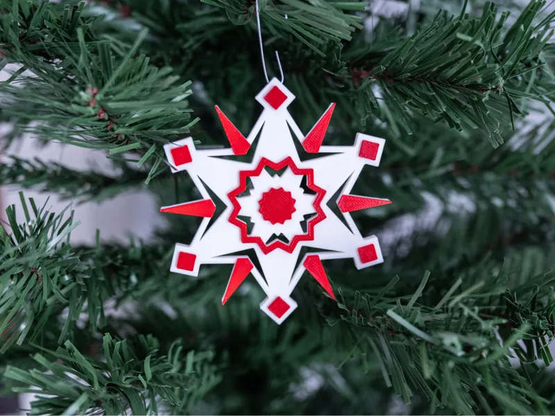 Snowflake Christmas Ornament - Design 3