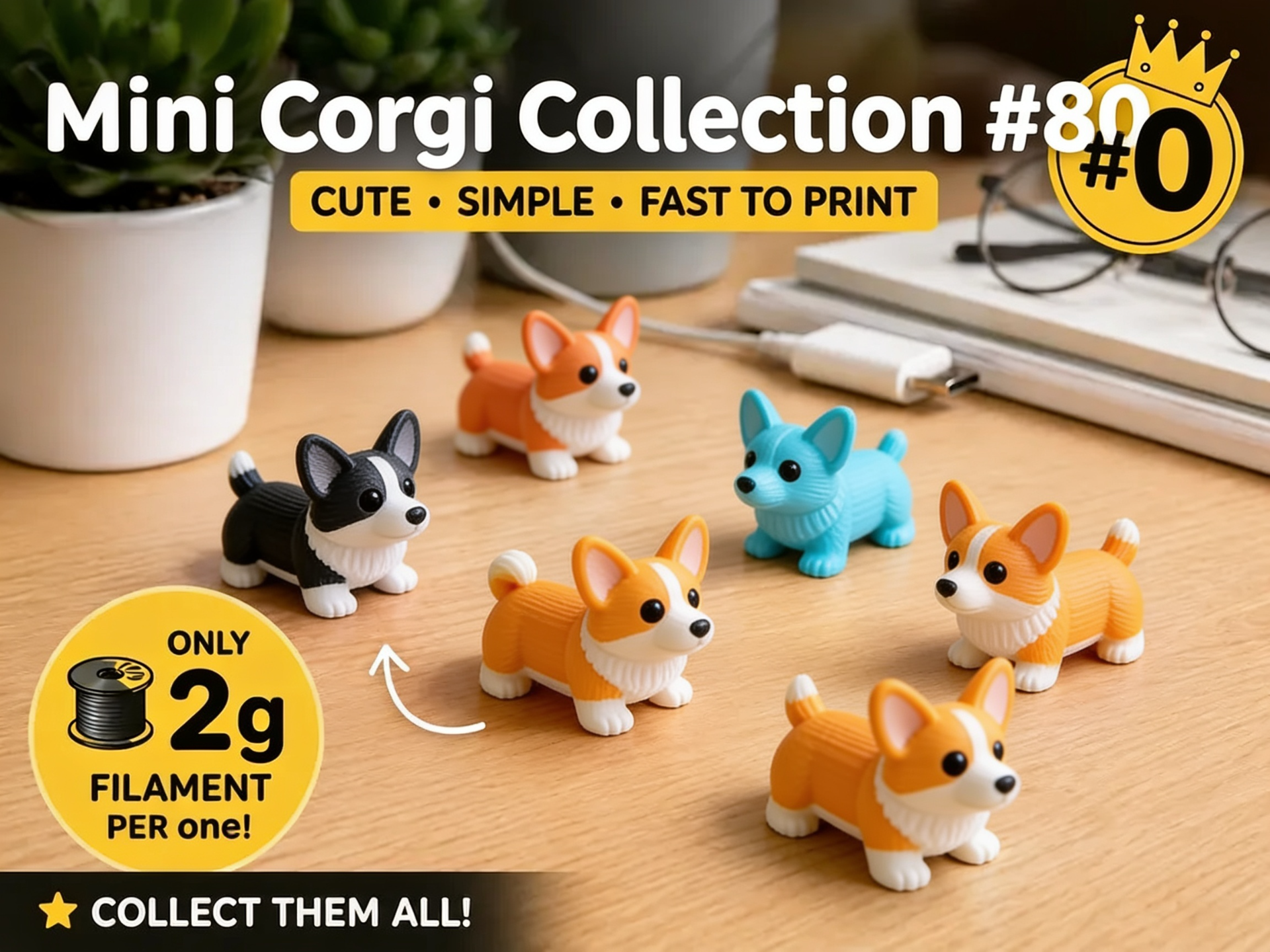 Mini Corgi Fidget - Micro Zoo 3D model