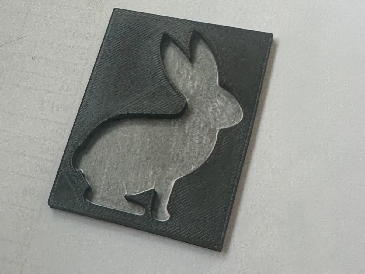 Pochoir lapin pour dessiner