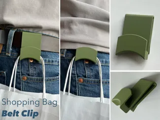 Hands-Free Shopping Bag Belt Clip