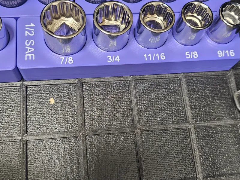 Gridfinity Husky Toolset 1/2 SAE Socket Holder