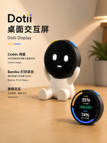 Accesorio para impresora 3D: Dotii 桌面交互屏 — vista de referencia 2