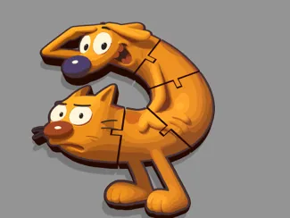 Flexi CatDog Cartoon