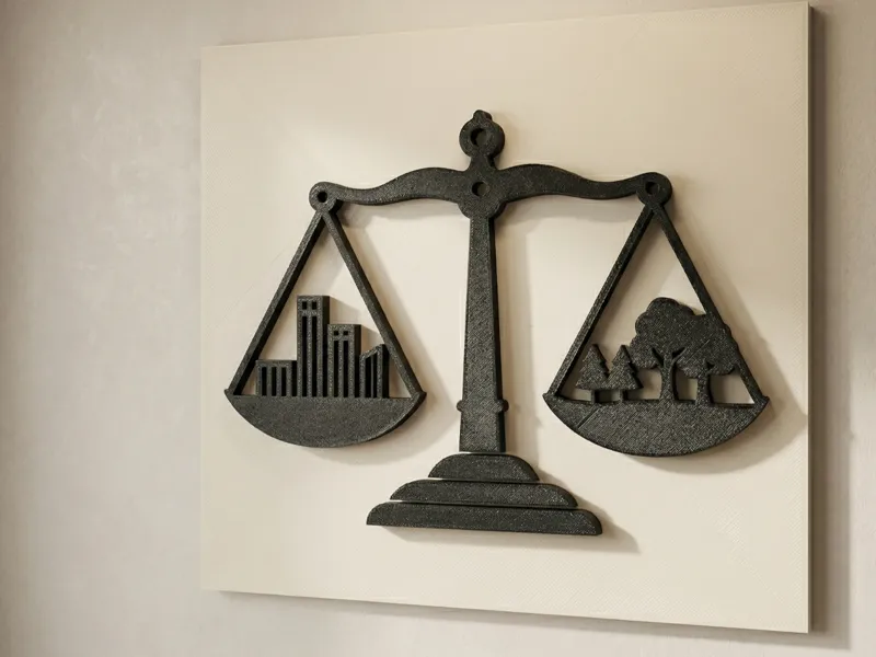 Sustainable Balance: 3D Printable Wall Art