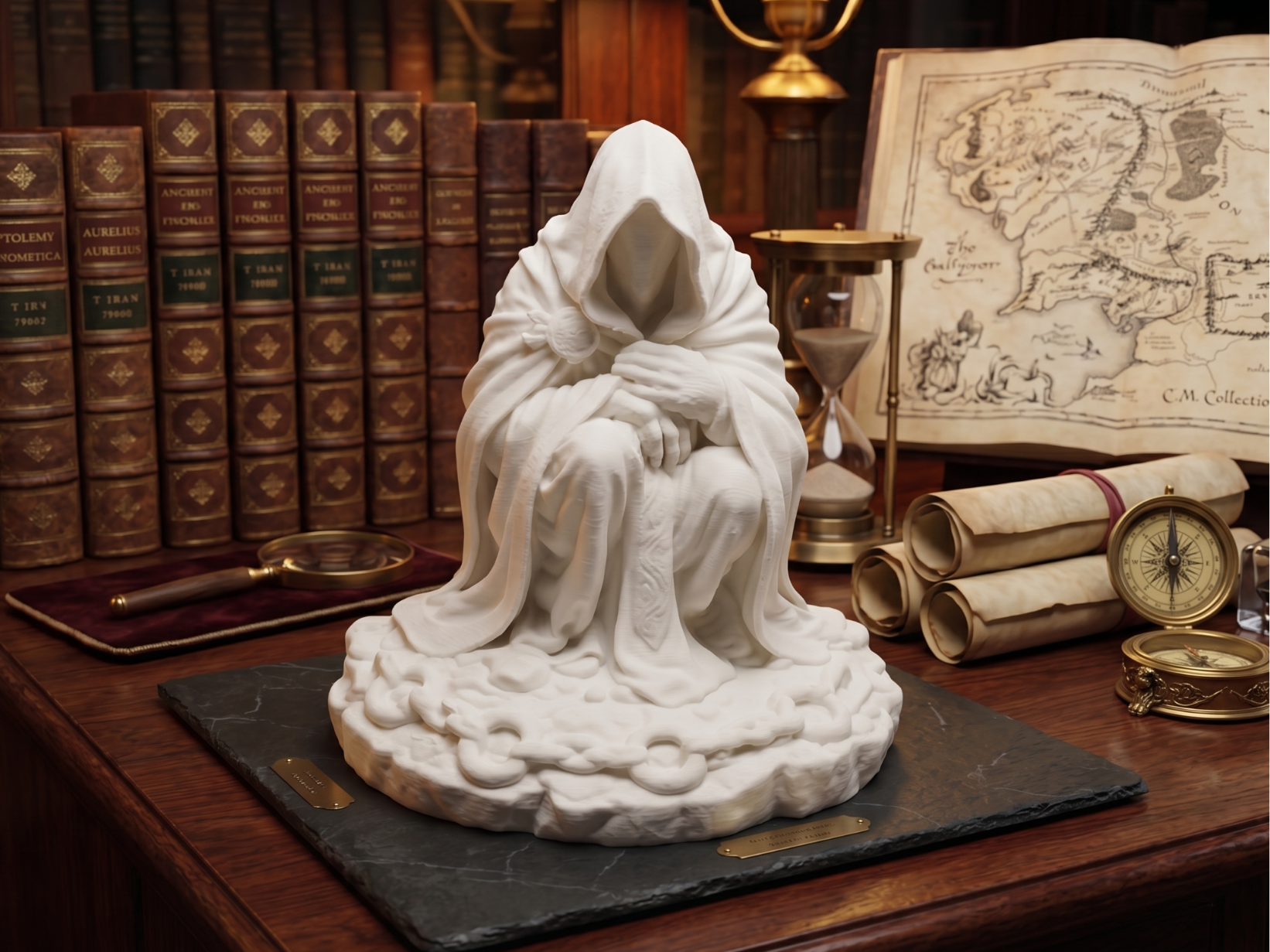 Faceless oracle display figure - Hooded Figure