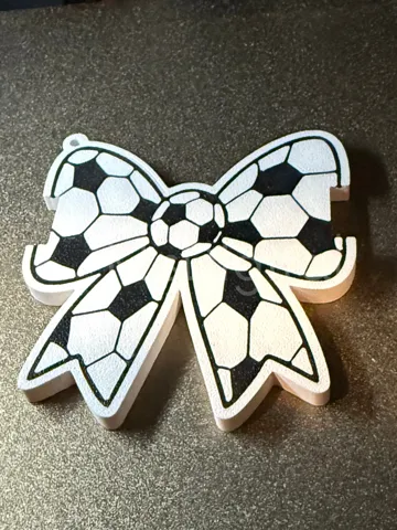 Accesorio para sujetar ligas de cabello: Soccer Bow Hair Tie Holder — vista de referencia 2