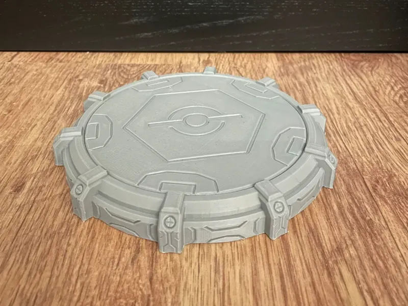 mechanical-style display stand