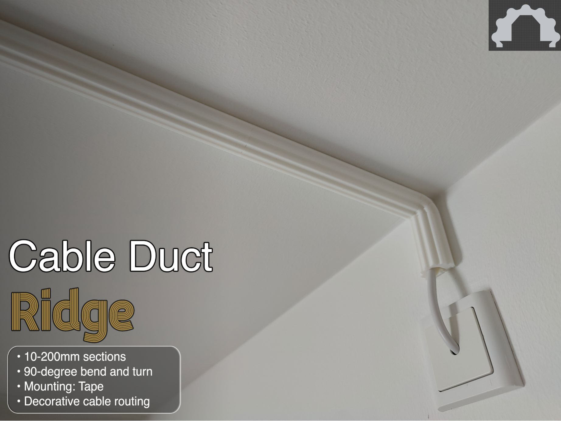CableDuct Mini (Ridged)