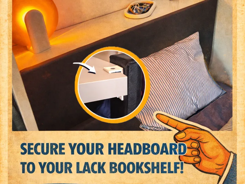 Ikea Lack Headboard Support