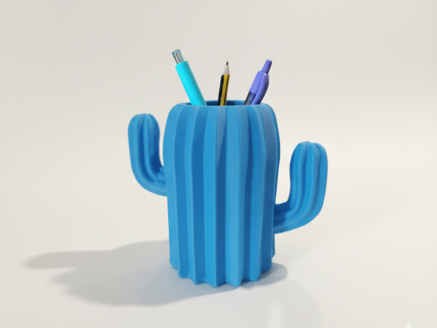 Modern Cactus Pencil Holder – Desk Organizer