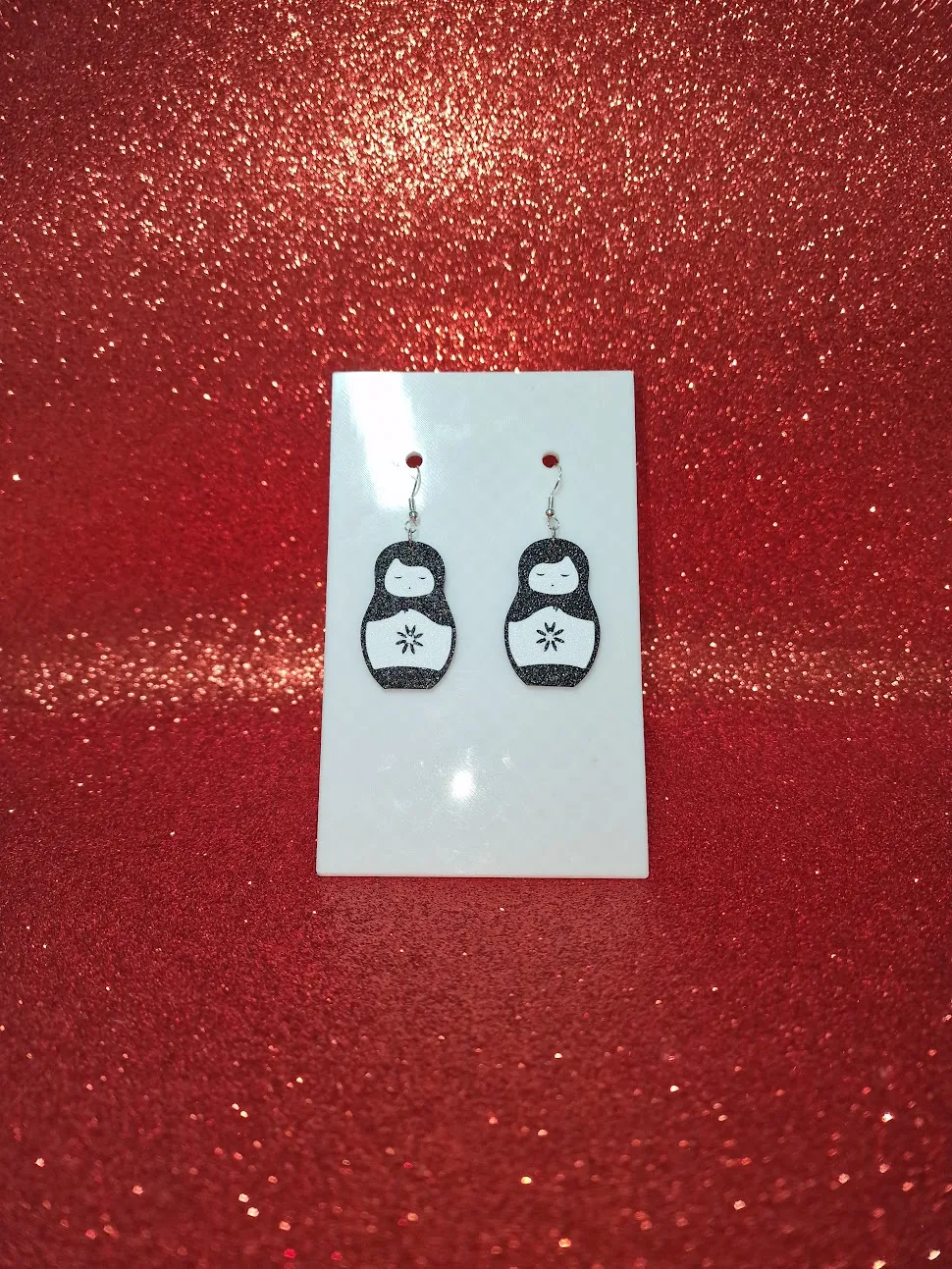 Matryoshka earrings view 2