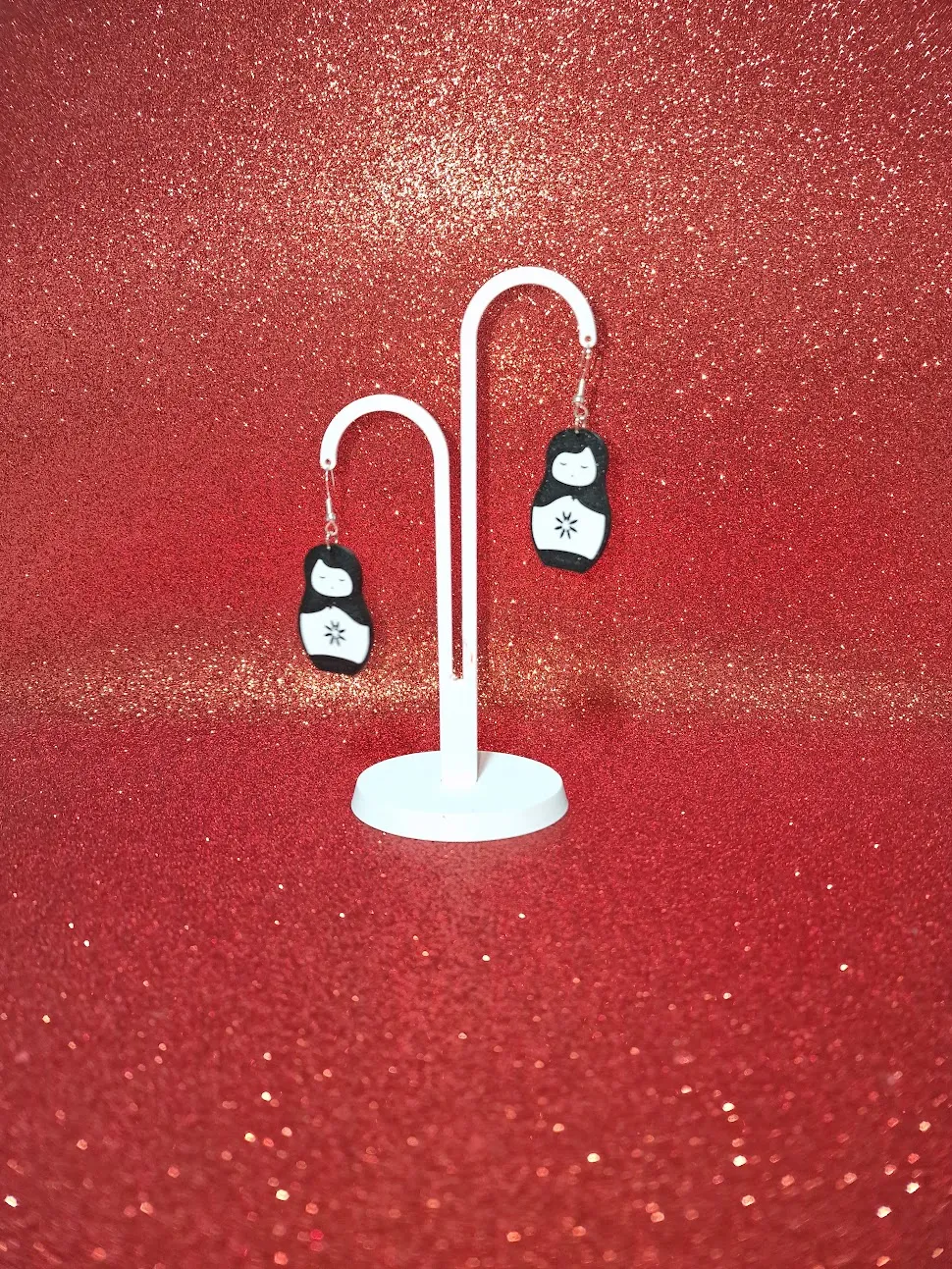 Matryoshka earrings view 3