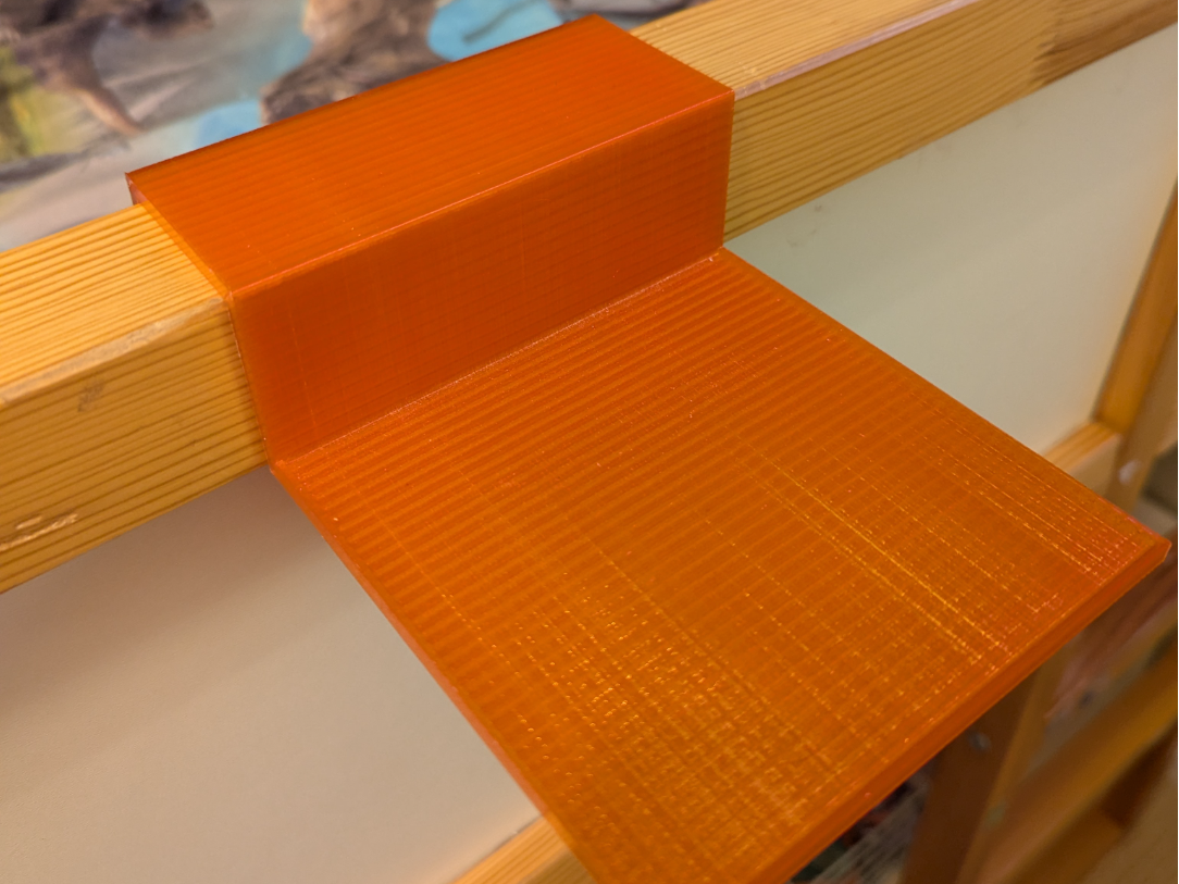 Cantilevered Shelf for Bunk Bed Rail