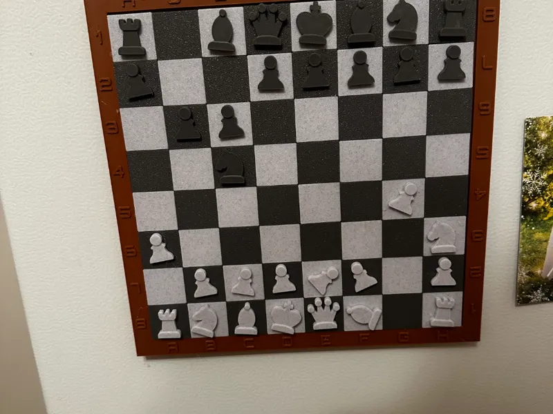 Magnetic Fridge Chess Board 