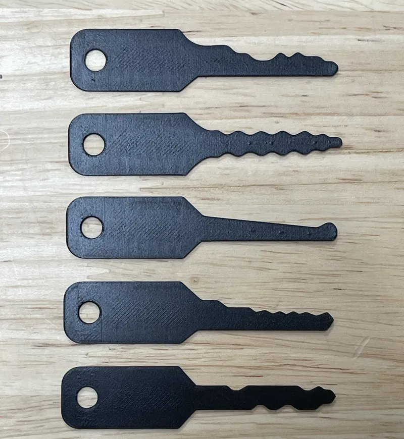 Wafer Jiggler Lock Pick Toy, Cosplay