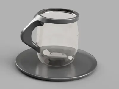 Futuristic Coffee Mug Handle for Glass Jars