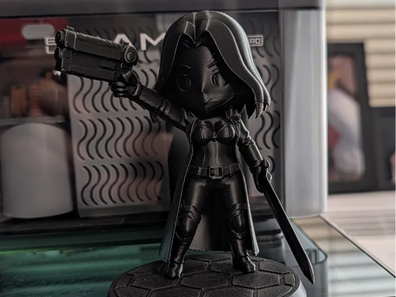 Grimdark Female Imperial Agent with pistol & sword