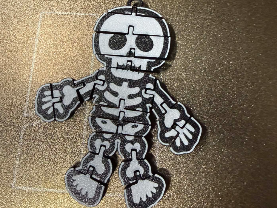 Cute Flexi Skeleton Articulated Keychain