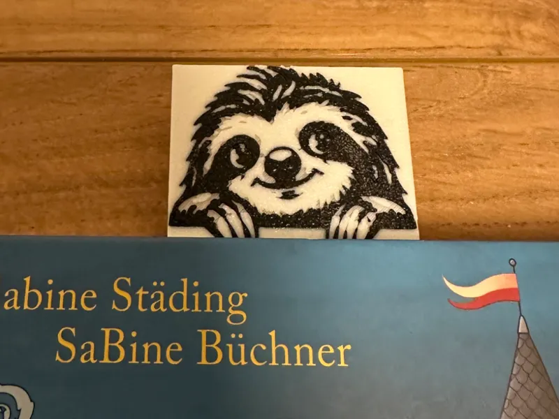 Cute 3D Sloth Bookmark - Adorable Page Holder