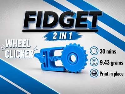 FIdget toy 2 en 1 (Clicker + Rueda)