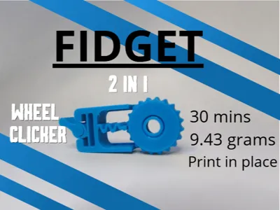 FIdget toy 2 en 1 (Clicker + Rueda)