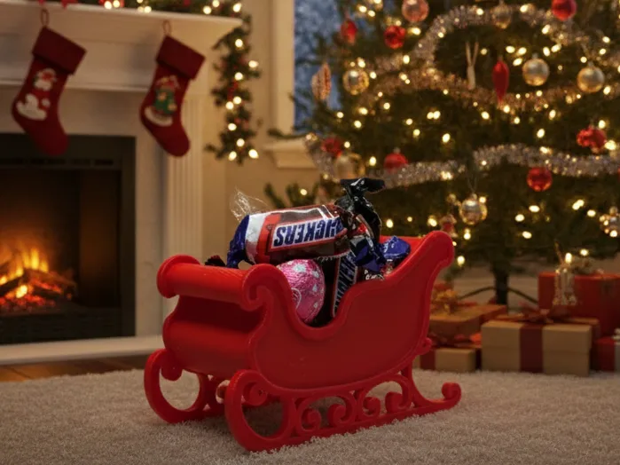 Santa's Sleigh Candy Holder