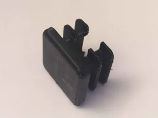 1in square tubing endcap