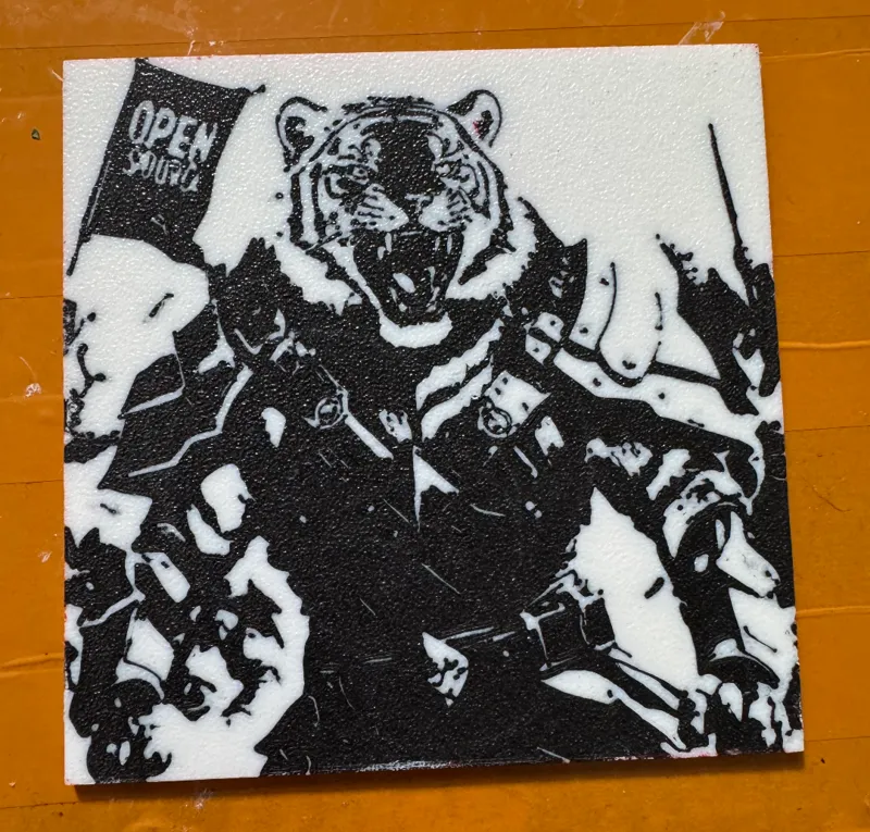 Tiger Fighter   Keychain   Multicolour