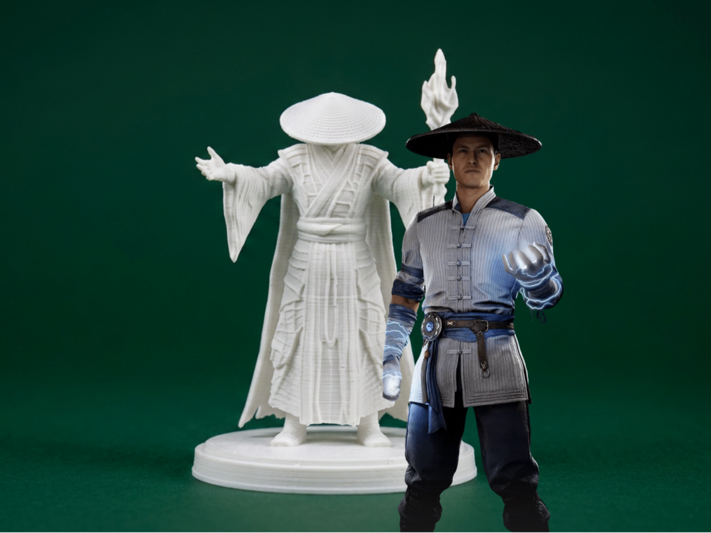 Raiden from Mortal Kombat 3D Model
