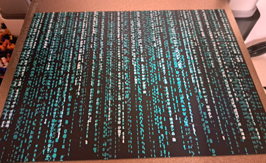 Miniatura 2 do modelo 3D Hueforge Matrix Code 3 colors