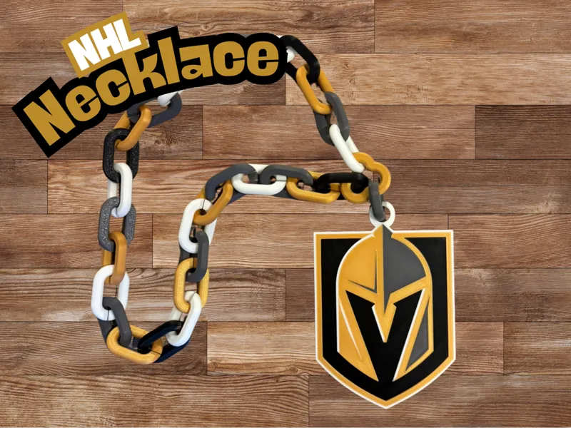 NHL Teams Chain Necklace - Vegas Golder Knights