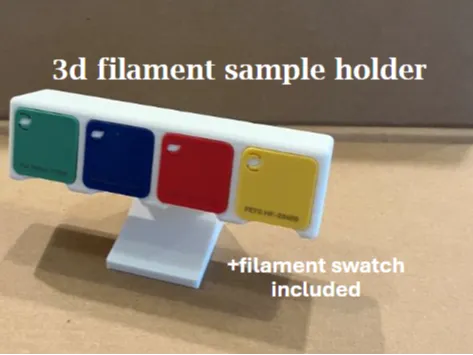 simple Bambu filament swatch holder