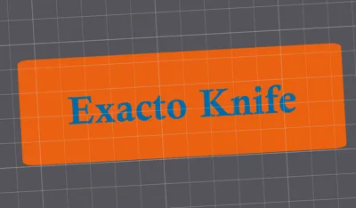 Exacto Knife set lid.