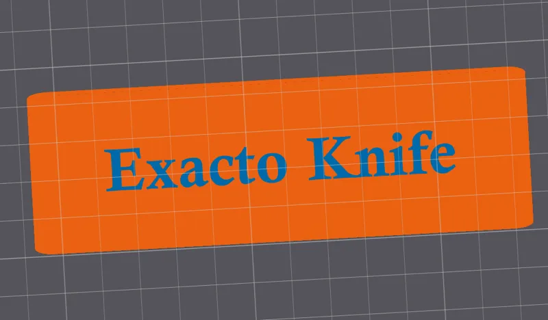 Exacto Knife set lid.