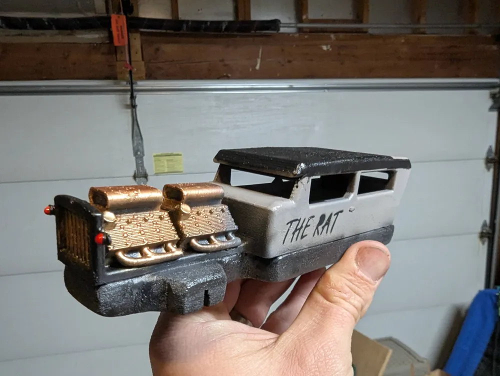 Pinewood Derby Karosserie - Rat Rod – Kostenloses 3D-Druckmodell ...