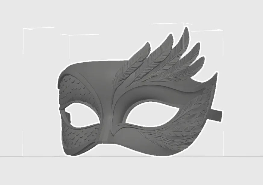 Scale Mask Models Feather & Scale Mask - Free 3D Print Model - MakerWorld