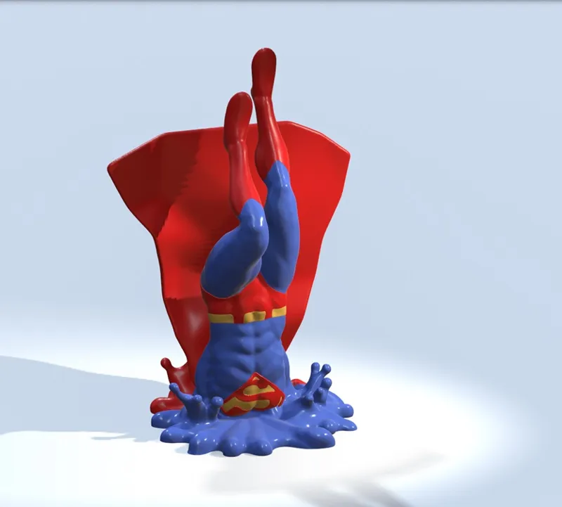 Superman Splashed - No Supports