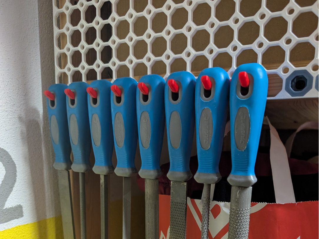 In-line 30mm Multiboard hooks (35mm apart)