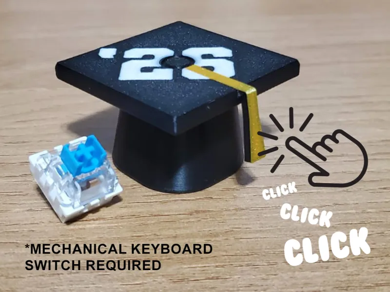 2026 Grad cap fidget clicker