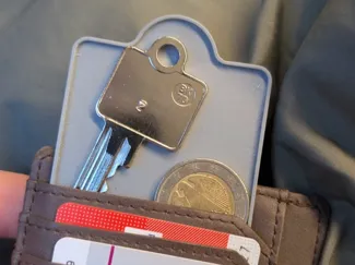 Wallet coin key holder