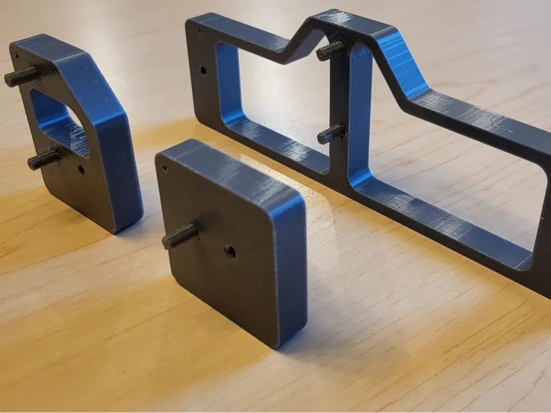 Cabinet drawer slide spacers with 5mm X 32mm pins