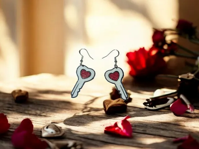 Key of my heart earrings