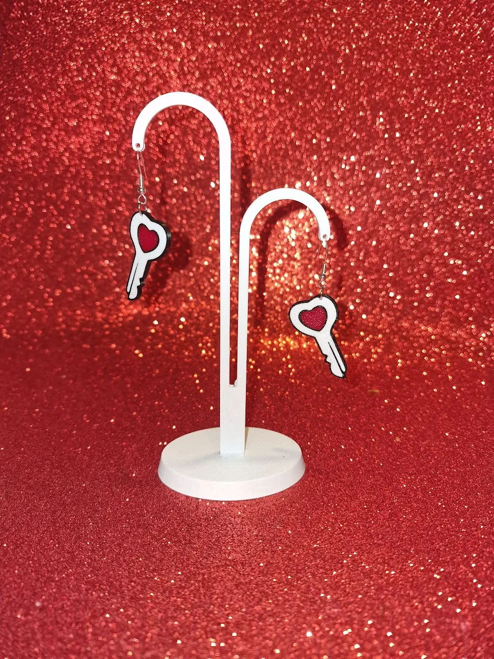 Key of my heart earrings view 3