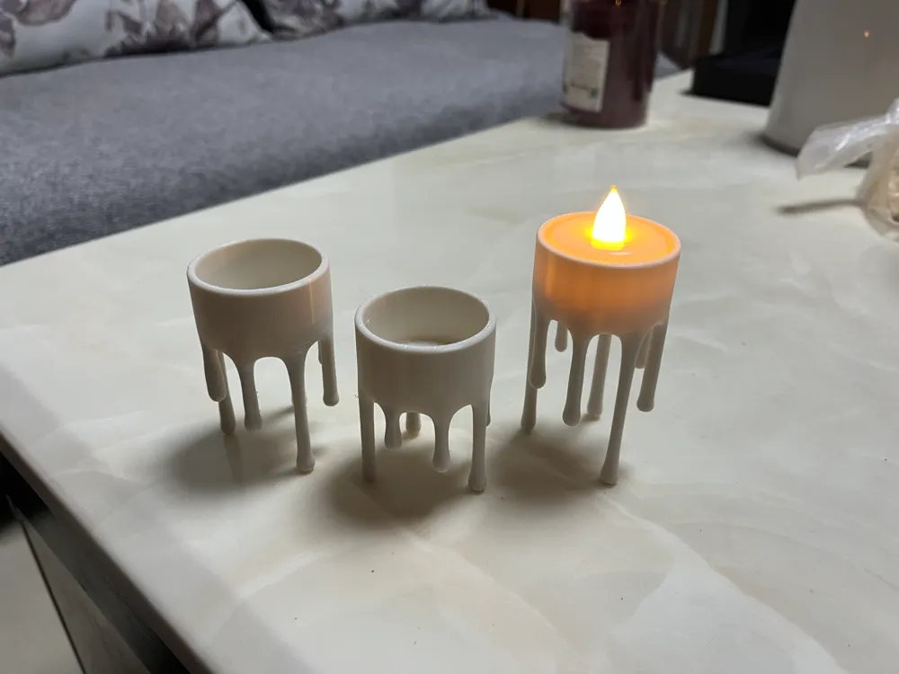 Dripping wax Candlestick holder set by Chua MakerWorld: Download Free ...
