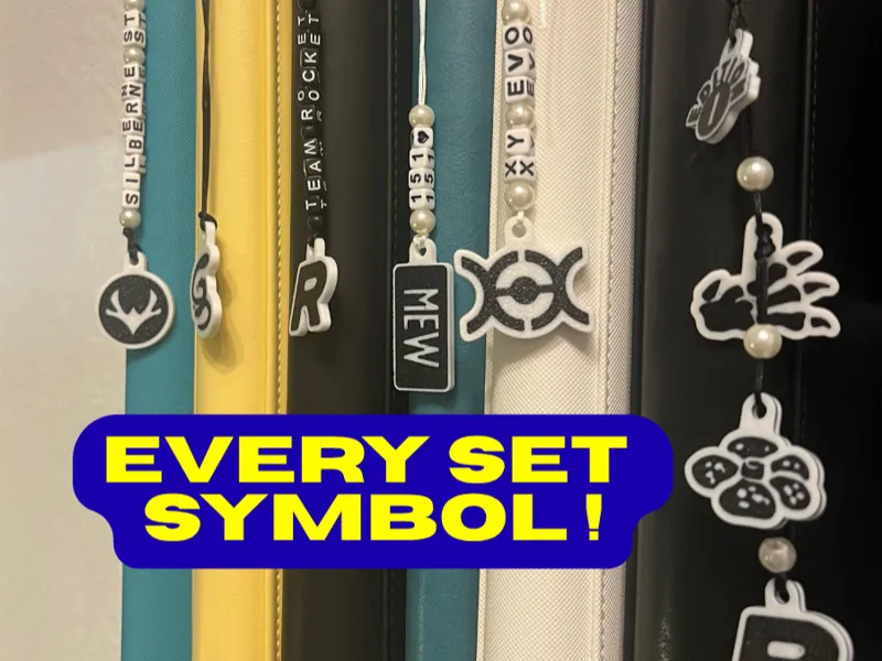 Pokémon TCG Binder Set Symbol Charms 