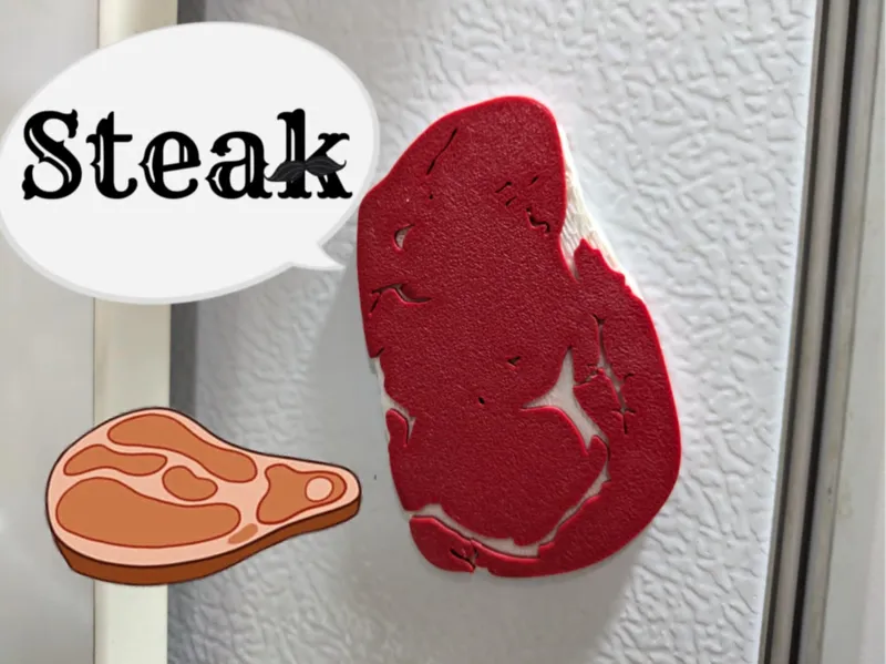 Steak Fridge Magnet
